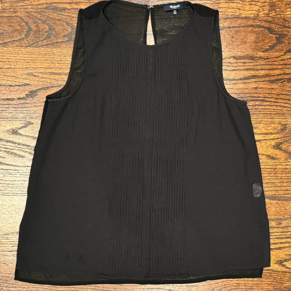 Madewell Seagauze Pleat Tank | Size M